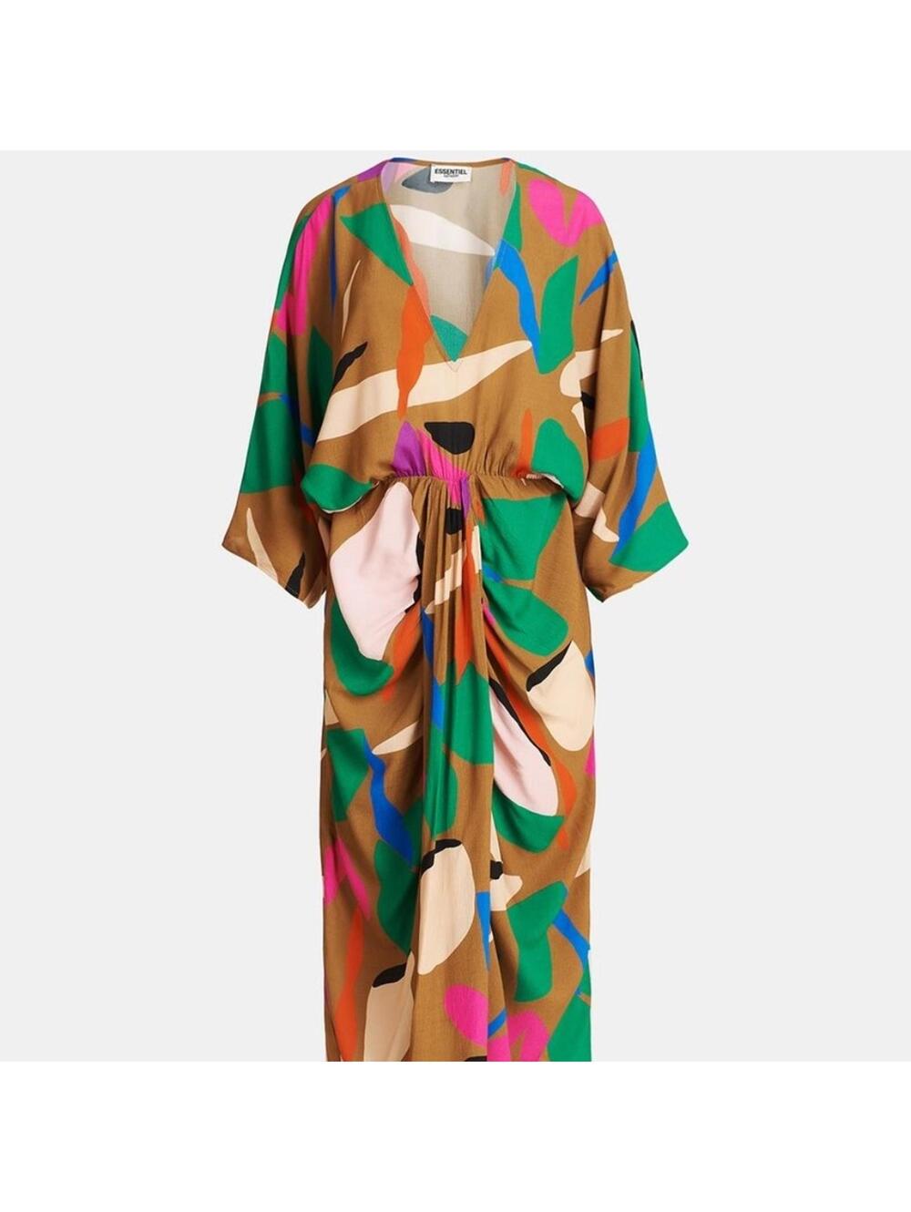 Essentiel Antwerp Floral Kimono Wrap Maxi Dress Size 6 Boho - Picture 2 of 9
